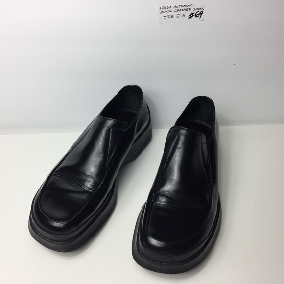 Authentic Prada women's Black shoes size 5.5 stock #69 - Picture 7 of 15